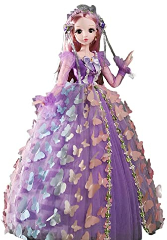 MagiDeal 24 Zoll Puppe mit Kugelgelenk BJD Puppen Können Singen, Erzählen Geschichte Englisch Und Sprechen Modepuppe Prinzessin Puppe für Sammlung Puppe Spiels, Prinzessin Anne