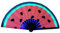 Wmool Gradient Colorful Reflective Foldable Fan Chinease/Japanese Style Props Kung Dance Fan Party Fan Photography Fu