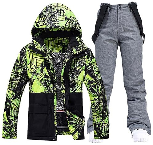 Männer Winter Ski Anzug Outdoor Winddicht Wasserdicht Thermische Schnee Jacke Hosen Männliche Berg Snowboard Tragen Sets 1Set(jacket pants) 05 XL