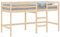 vidaXL Kinderhochbett, Hochbett mit Leiter Rausfallschutz, Spielbett Bett für Kinder ab 6 Jahren, Kinderbett Etagenbett Stockbett, 90x190cm Massivholz Kiefer
