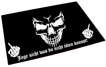 Jage Nicht was du Nicht töten Kannst Aufkleber Größe & Farbe wählbar Heckscheibe Lack Totenkopf Mittelfinger