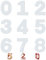 Number Cake Moulds,9 PCS 0-8 Number Cake Stencils Large Plastic Template Cake Decorating Molds for Fruit Handmade DIY Wedding Party Decoration 10 inch