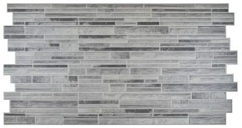 Grace Baltic - 3D Wandpaneele 4,8 m²/10 Stück Beste Qualität Wandverkleidung PVC-Verkleidung Wanddeko Wandtattoos elastisch 1mm Stärke Grey Slate
