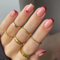 24pcs Press-On False Nails:French Tip Red Heart Design Nude Pink Heart Stick-On Glue-On Acrylic Full Cover Nails For Women & Girls:Valentines Day Accessories