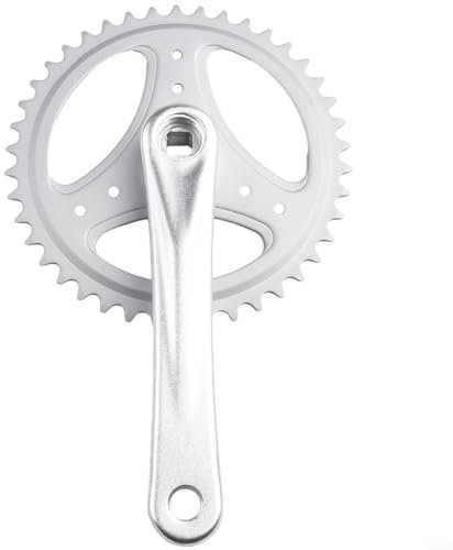 Juego de bielas para bicicletas Fixie y de carretera, cuenta con plato 42T y longitud de 170 mm