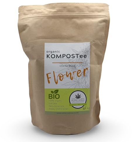 ALMICANNA: Bio KompostTee Flower für die Blütephase 0,5kg - mikrobieller Booster für Pflanzen und Böden