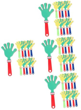MOTHNUR 4 Sätze Klatschendes Party Für Kinderspielzeug Hühner Toys Konfetti Spinner Konzert-Requisiten Krachmacher Plastik 24 Stück * 4