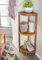 Destiny Eckregal SPA & Living Eckregal halbrund 30x30x103 cm Teak