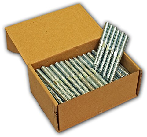 Stabilo-Sanitaer 100x Stockschrauben M8 x 50 mm Schraubstifte Gewindestifte verzinkt Doppelgewindeschrauben Rohrschellen Befestigungsmaterial Montagematerial