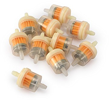 Vvciic 10 Stücke Inline Kraftstofffilter, Gasöl Flüssigkeitsfilter Benzinfilter für Motorrad Motorrad Motorroller 3 * 5,5 cm