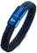 TYPE 2 DIABETES Armband für Männer - Magnetverschluss Armbänder Eingravierte Notfall-SOS-Identifikation PU-Leder Medical ID Alarmarmbänder Edelstahlschmuck, Stil 1