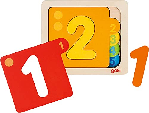 GOKI 57410 Zahlen Puzzle No aplica Rätsel, bunt
