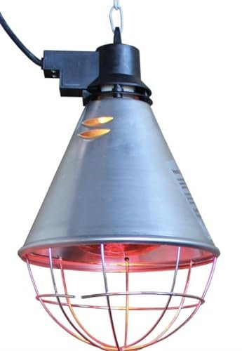 Pet Supplies Infrared Radiant Heat Lamp & Red Bulb High Low Switch Poultry Chickens Chicks Puppy Dog & Live Stock