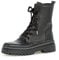 Gabor Damen Combat Boots, Frauen Stiefeletten,Wechselfußbett,Best Fitting,Kurzstiefel,uebergangsschuhe,schwarz (Weiss),39 EU / 6 UK