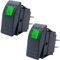 Taiss/2Pcs Boot Marine Beleuchteter Wippschalter 12V 20A 4Pin Ein/Aus mit grüner LED Auto Offroad Druckknopf Kippschalter RK1-06N-G