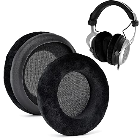 XBERSTAR Ersatz-Ohrpolster für Beyerdynamic DT 990 / DT880 / DT770 Pro Over-Ear-Studio-Kopfhörer (schwarz)
