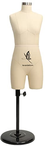 lavandeform halbe Größe Schneiderpuppen zum Nähen Miniatur(es handelt Sich Nicht um Erwachsenengröße. )Es können Nadeln in die 1/2 Schneiderpuppen gestochen Werden. (Beige)