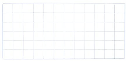 YOKIVE Iron Wire Grid Panel, Decorative Panels Board | Photo Pictures Display Holders Hanging Frame for Home Office (White, 24x12)