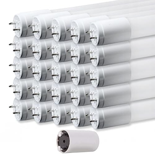 pureled 25er Pack LED Röhre 120cm - GLAS T8 G13 - neutralweiß (4000K) - 18W (ersetzt 36W) - 1800 Lumen - inklusive Starter - Leuchtstoffröhre Neonröhre Röhrenlampe LED-Tube