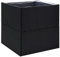 Annlera Jardinière Jardin 80x80x80 cm Noir et Transparent Jardinières Pot De Fleur Exterieur Bac A Fleurs Exterieur Grande Taille Jardinière sur Pied Carré Potager Jardiniere Plastique