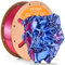 ERYONE High Speed Filament Silk Dual Color 1.75mm +/- 0.03mm, 3D Printing PLA Pro Filament Fit Most FDM Printer, 1kg (2.2LBS) / Spool, Blue & Red
