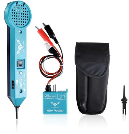 JENABOM Tone Generator Kit, Wire Tracer Circuit Tester, 200EP High Accuracy Cable Tester, Line Finder Toner Inductive Amplifier Variable Tone Generator for Network Cable Collation