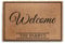 Personalised Doormat (40cm x 60cm) Small, Customise with Name, Initial, Text, Coconut Core Fibre Heavy Duty Mat, Rug, Family Name Welcome Indoor Natural Coir Regular Door Mat