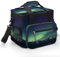 Camping Ice Pack, Northern Aurora Night Print Isolierte Kühltasche Große Kapazität Ice Pack Portable Camping Cooler Outdoor Picknick Kühler