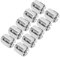 lyrlody 10 Pezzi Morsetto a Croce in Filo Metallico 316 Morsetto a Croce in Acciaio Inossidabile a Fune Incrociata Morsetto per Cavo (M10 4 mm)