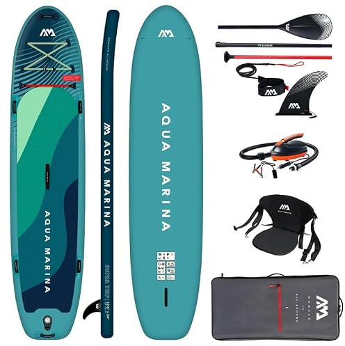 Aqua Marina Super Trip 12'6 aufblasbares SUP Familien-Board mit Elektropumpe