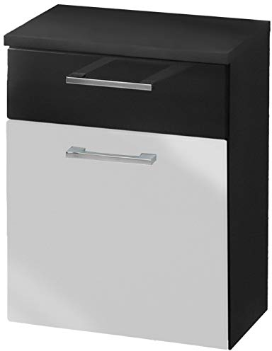 Posseik 5877 99 Unterschrank Rima, anthrazit-weiß