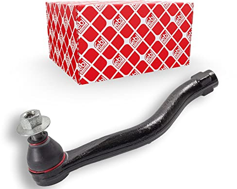 febi bilstein 42242 Spurstangenendstück mit Kronenmutter, Splint und Schmiernippel, 1 Stück