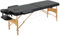 HOMCOM Lit/Table de Massage cosmetique Pliable en Bois 2 Zones (Black)