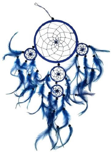 Traumfänger Dreamcatcher 16/50 cm blau TF26