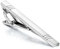 JewelryWe Herren Krawattennadel, Messing Poliert Krawattenklammer Krawattennadeln Tie Clip, Silber