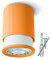 Twister Classic Spot Deckenleuchte – Einfach zu befestigen, keine Schrauben, nur ein Haken, patentiert, GU10 LED – Orange
