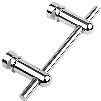 Milano Chrome Towel Rail for Aruba Vertical Radiator - 230mm