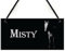 RED OCEAN Personalised White Horse Pony Stable Name Plate Hanging Plaque Home Barn Sign