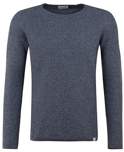 Nowadays Herren Pullover Honeycomb taubenblau M