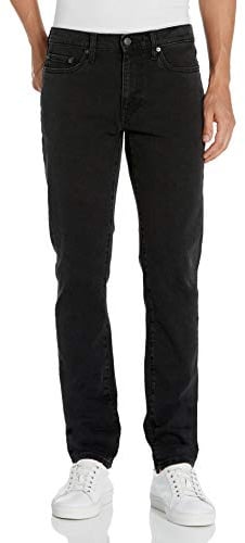 Amazon Essentials Men's Slim-Fit Jeans - Discontinued Colours, Washed Black, 33W / 30L
