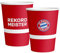 Amscan 9906508 - FC Bayern München Trinkbecher, 6 Stück, 500 ml, Papier, Fanclub, Fußball, Party, Einweggeschirr, Gläser, Tischdeko