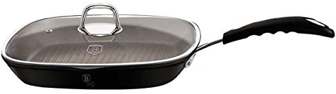 Berlinger Haus Black Professional Line Grillpfanne mit Deckel, 28 cm BH/6130 schwarz Edelstahl 18/8