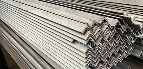 Barra angolare in ferro grezzo. Lunghezza 3 metri circa. Taliani Ferro (Sezione 40x40x5mm)