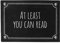 Pechkeks Misfortune Cookies Doormat ''At least you can read'', 70 x 50 cm, Black