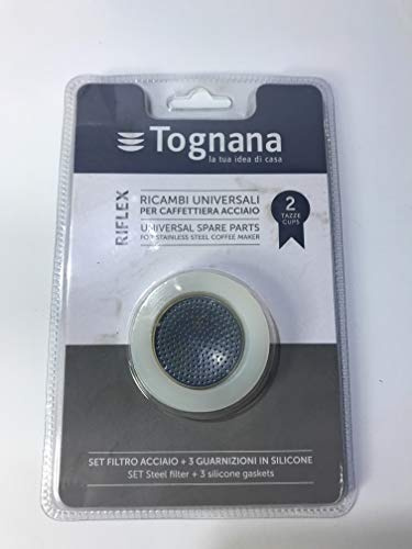 Ricambio caffettiera Riflex Tognana Filtro + 3 guarnizioni silicone