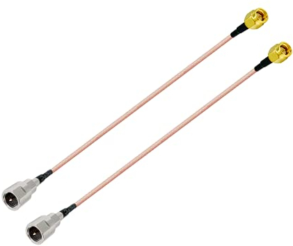 Vecys Cable Coaxial RF SMA Macho a FME Macho RG316 de 15 cm / 6 Pulgadas para enrutadores de Antenas 2G 3G 4G LTE UMTS de Banda Ancha móvil Hsdpa WLAN inalámbrica(2 pcs)