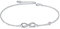 AOBOCO Infinity Armband Damen Sterling Silber 925 Unendlichkeitszeichen Armbänder