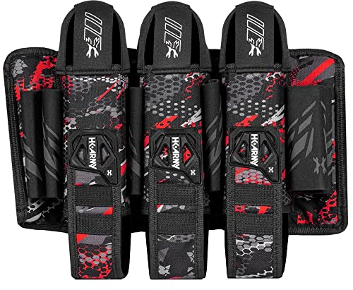 HK Army 3 + 2 Auswerfungen Paintball Harness Pod Pack - Scorch