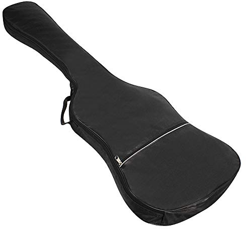 KOCAN Bass-Tasche, E-Bass Tasche Rucksack 20mm gepolstert für E-Bass und Gitarre schwarz