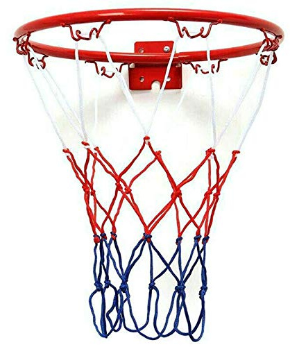 32cm Hoop Netting Metal Rim Basket Basket-Ball Wall Rim with Screws Indoor/28